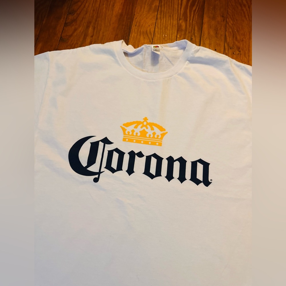 🆕 Corona 100% COTTON UNISEX white T-shirt - Picture 2 of 5